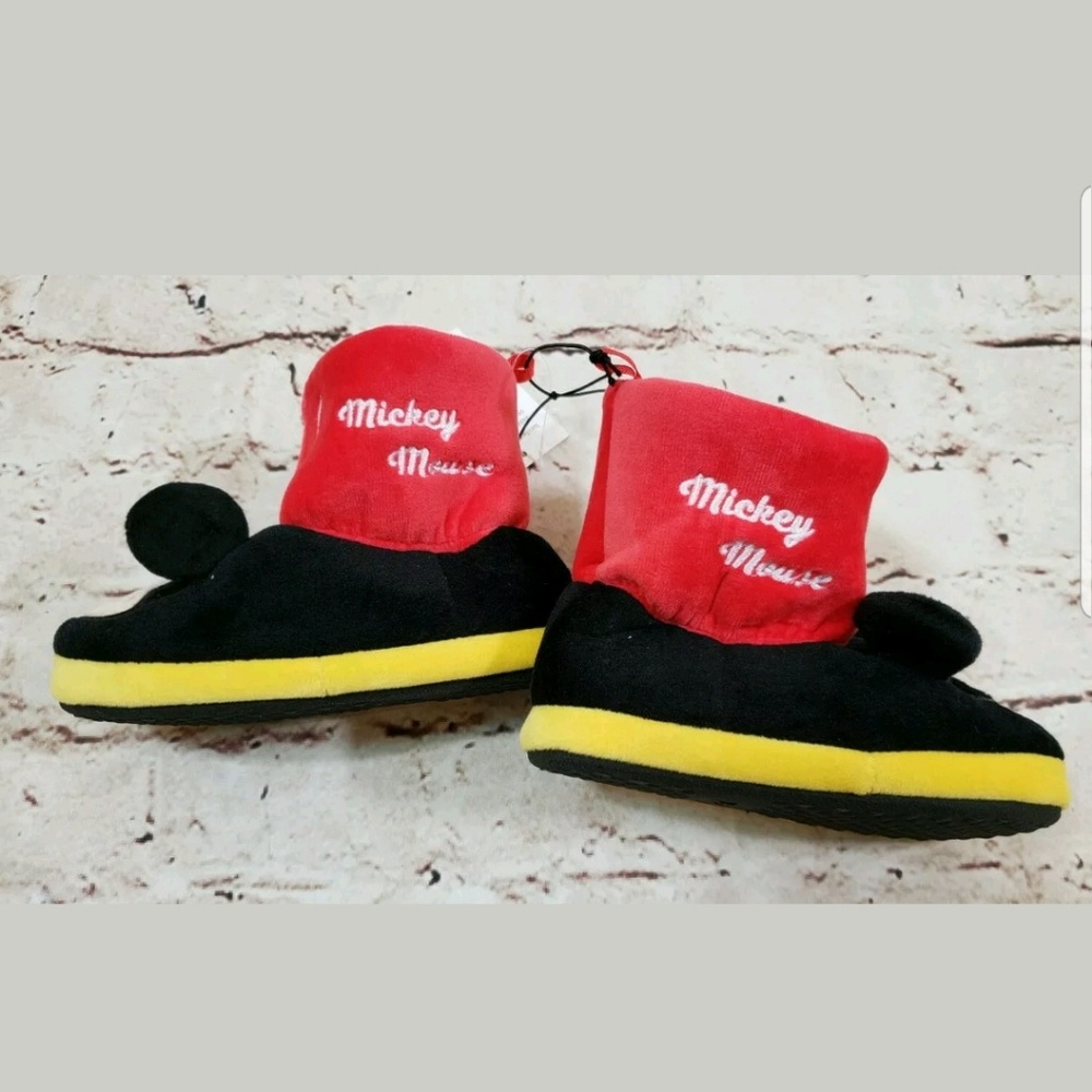 Mickey Mouse Kids Boot Slippers Size 9-10 Unisex - Picture 3 of 5